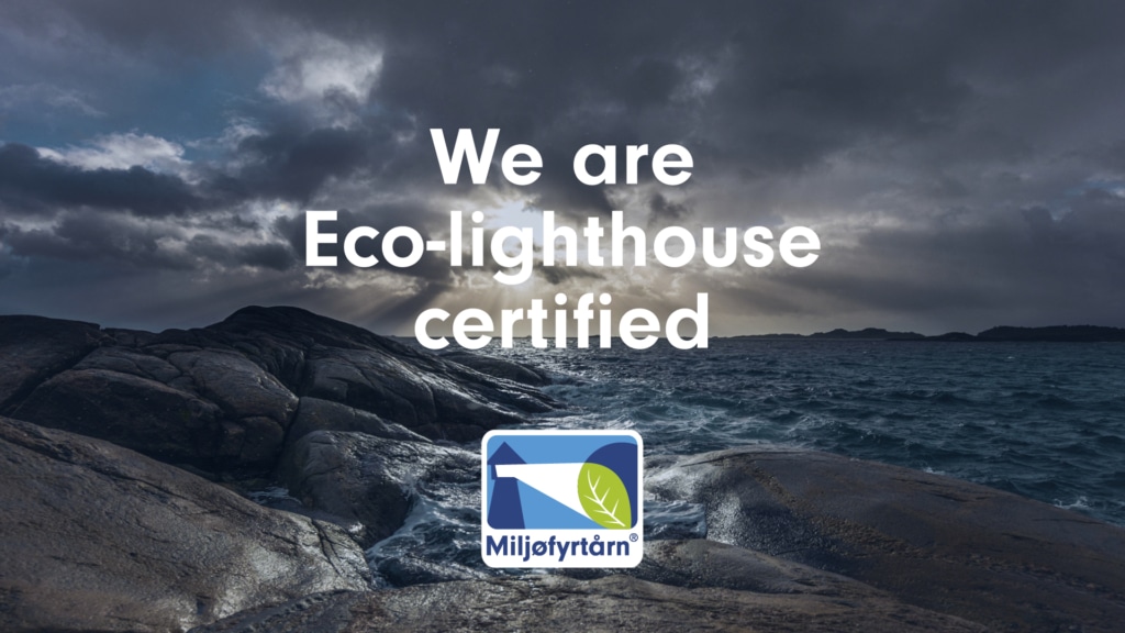 Telenor Satellite is re-certified for sustainability efforts by Eco-Lighthouse / Miljøfyrtårn.