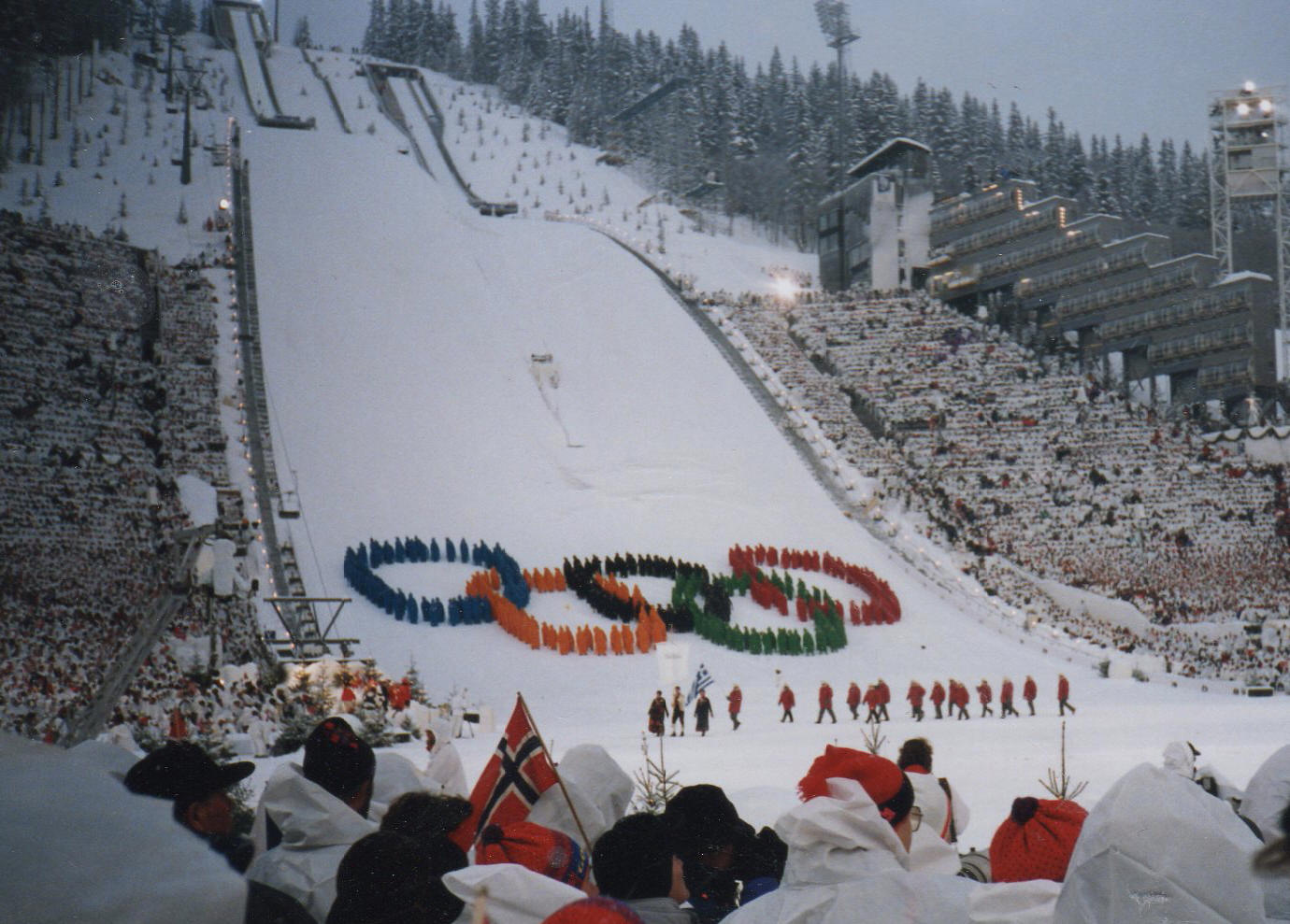 Opening ceremony at 1994 Winter Olympic Games in Lillehammer.