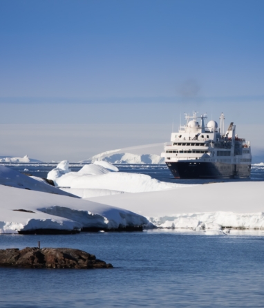 passenger ship in the arctic