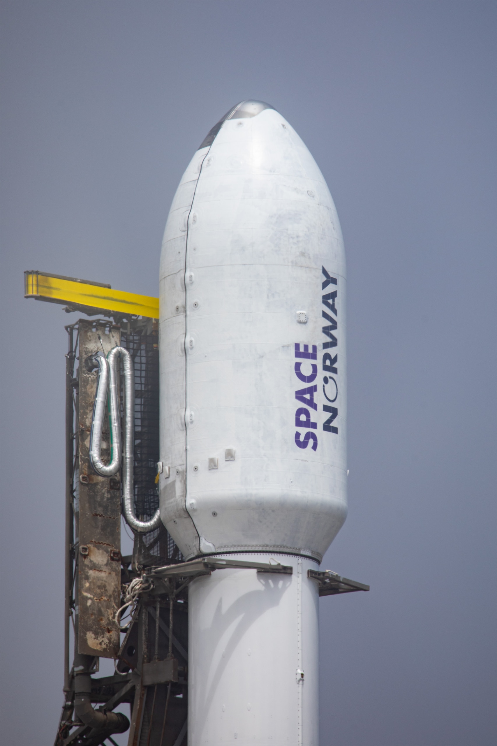 SpaceX's Falcon9 rocket with the two ASBM satellites on board.