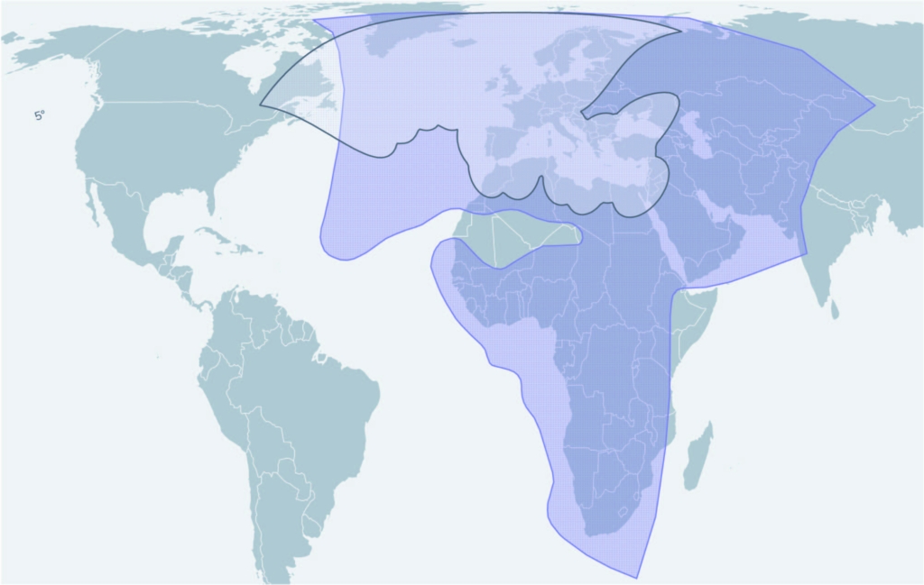 Space Norway extended THOR satellite coverage map