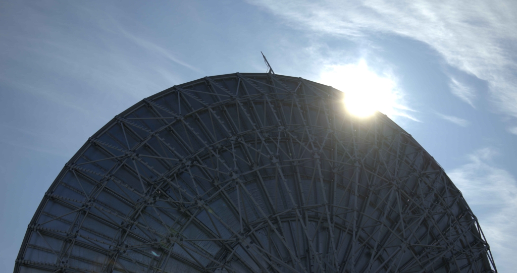 Antenna at Nittedal teleport earth station