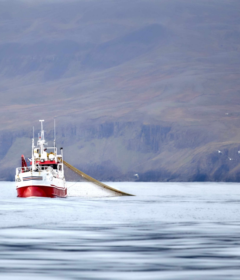 ensuring connectivity for fishing vessels, a fishing trawler at sea