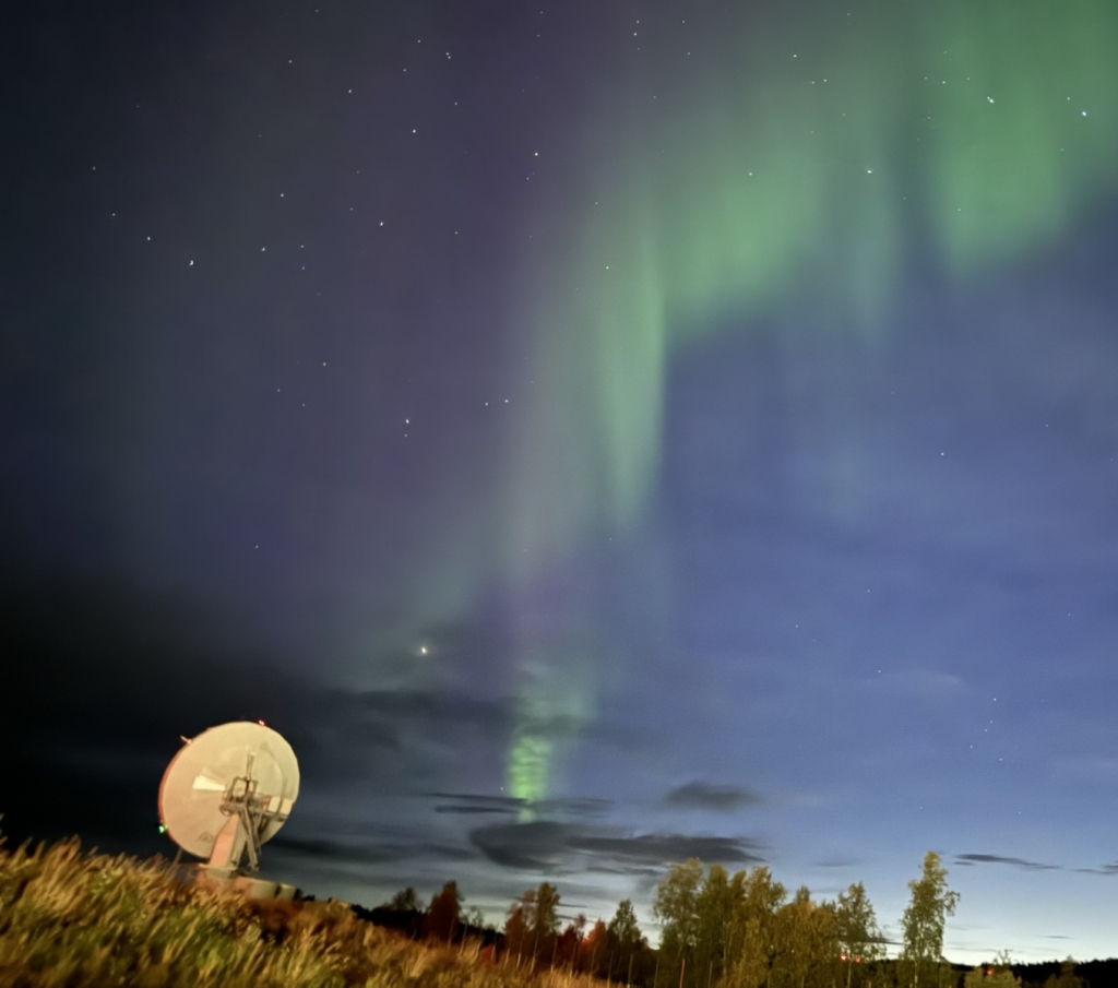 ASBM antenna in Bardufoss. Photo: Arne Jørgen Mæland, Space Norway