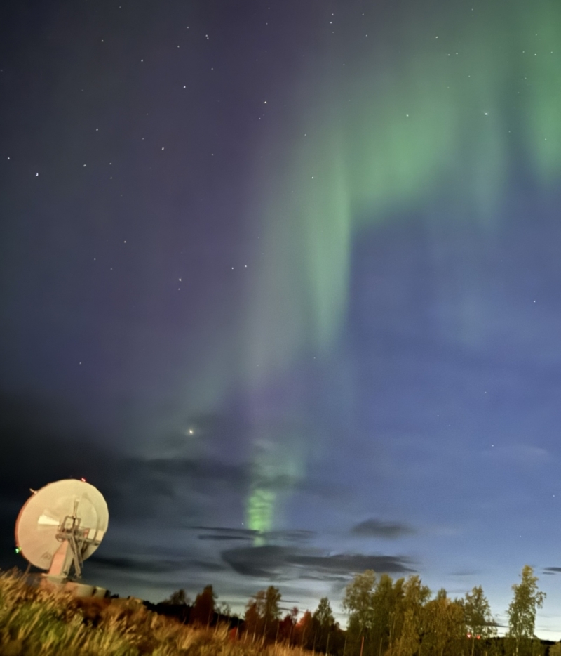 ASBM antenna in Bardufoss. Photo: Arne Jørgen Mæland, Space Norway