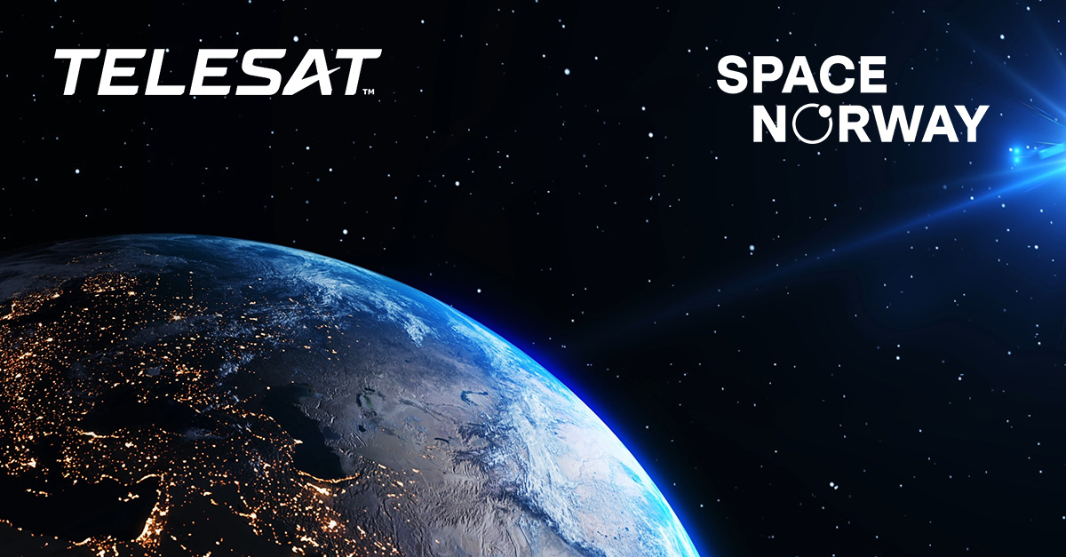 Space Norway selects Telesat Lightspeed Low Earth Orbit (LEO) connectivity solution.