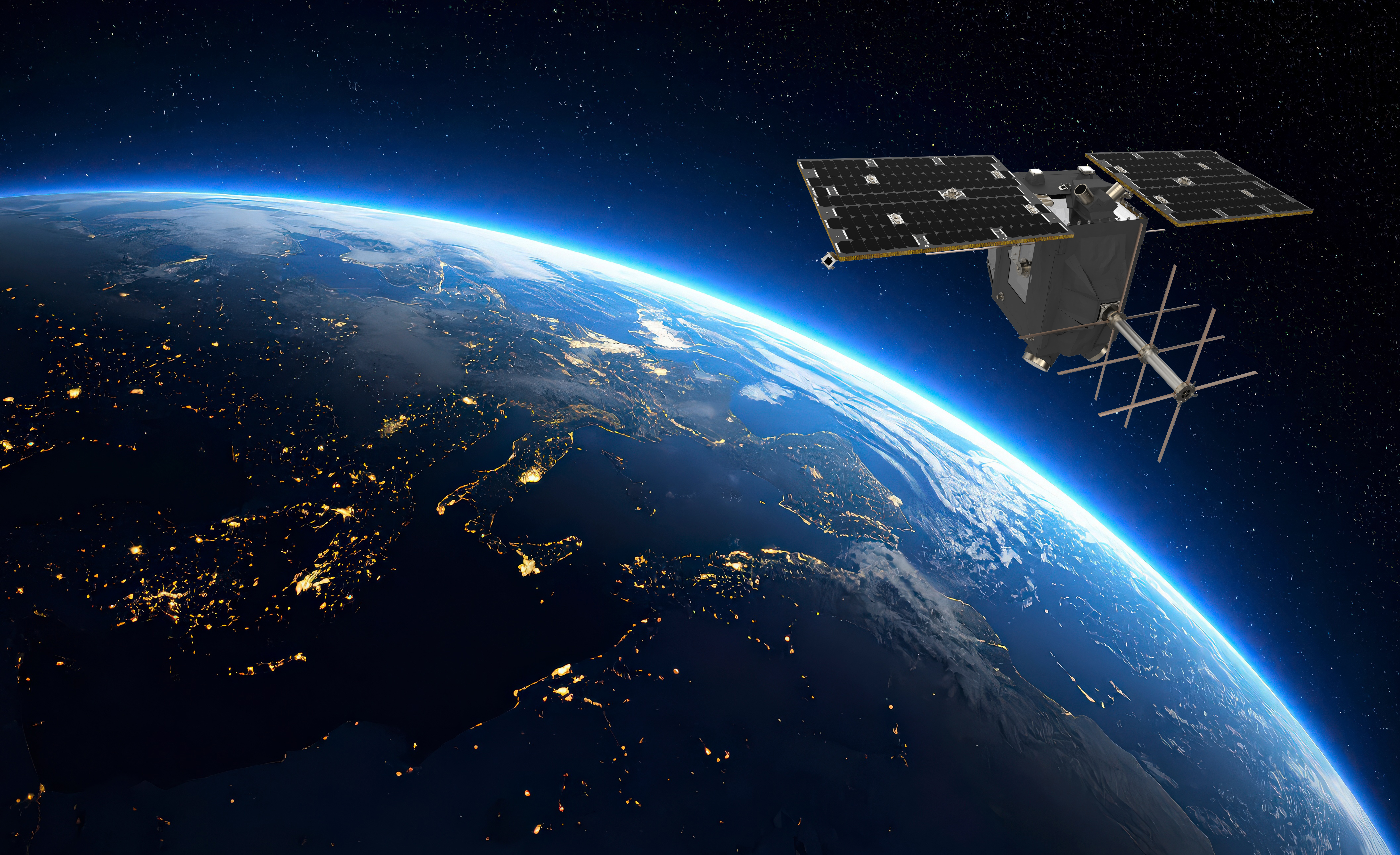 This is an illustration of Mimir 1 in space.