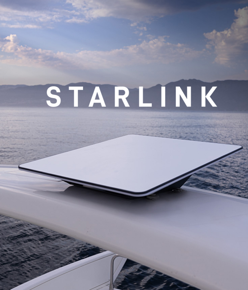 Starlink maritime antenna